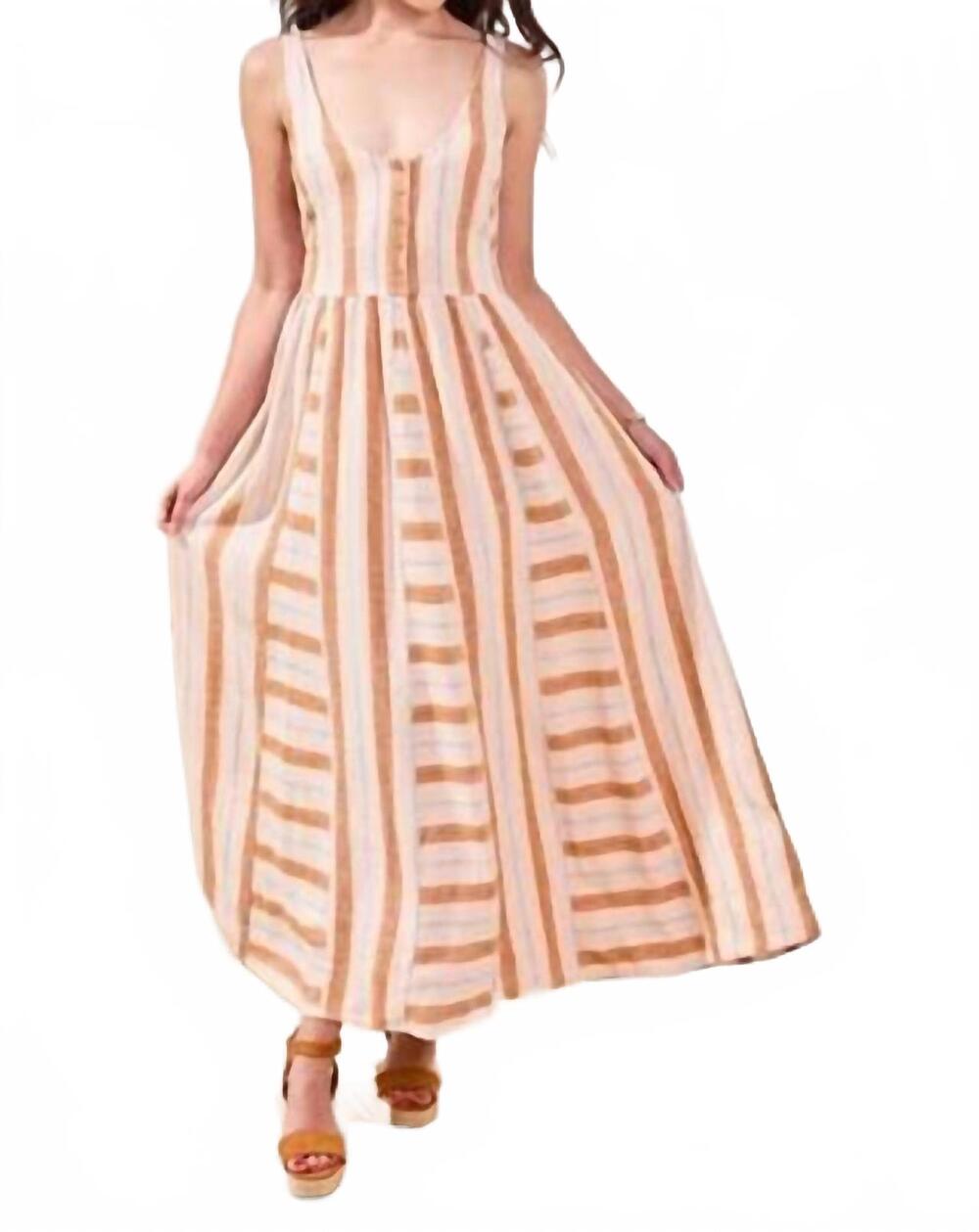 NEW TRIBAL bra friendly maxi dress in sahara beige